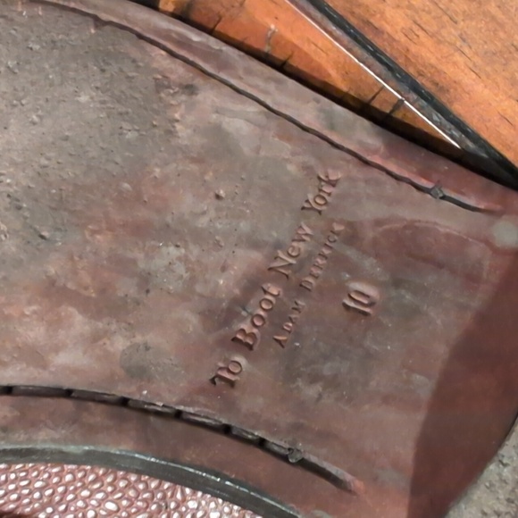 To Boot New York Brogue Two Tone Suede Leather Boot Wingtip - Picture 11 of 12